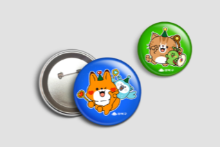 강북구청 캐릭터 뱃지