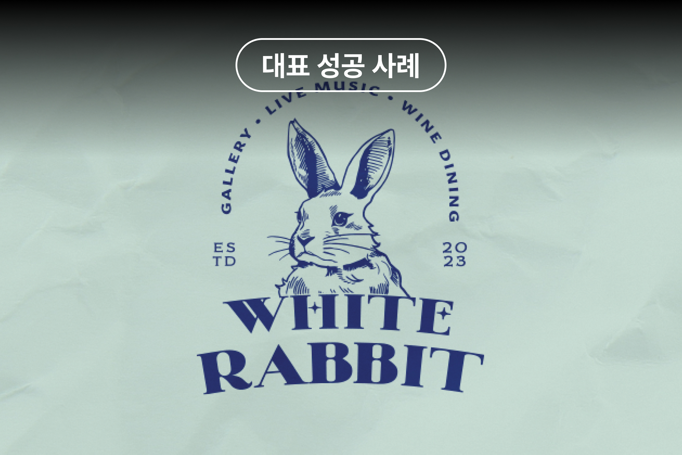 대표 성공 사례 WHITE RABBIT 로고