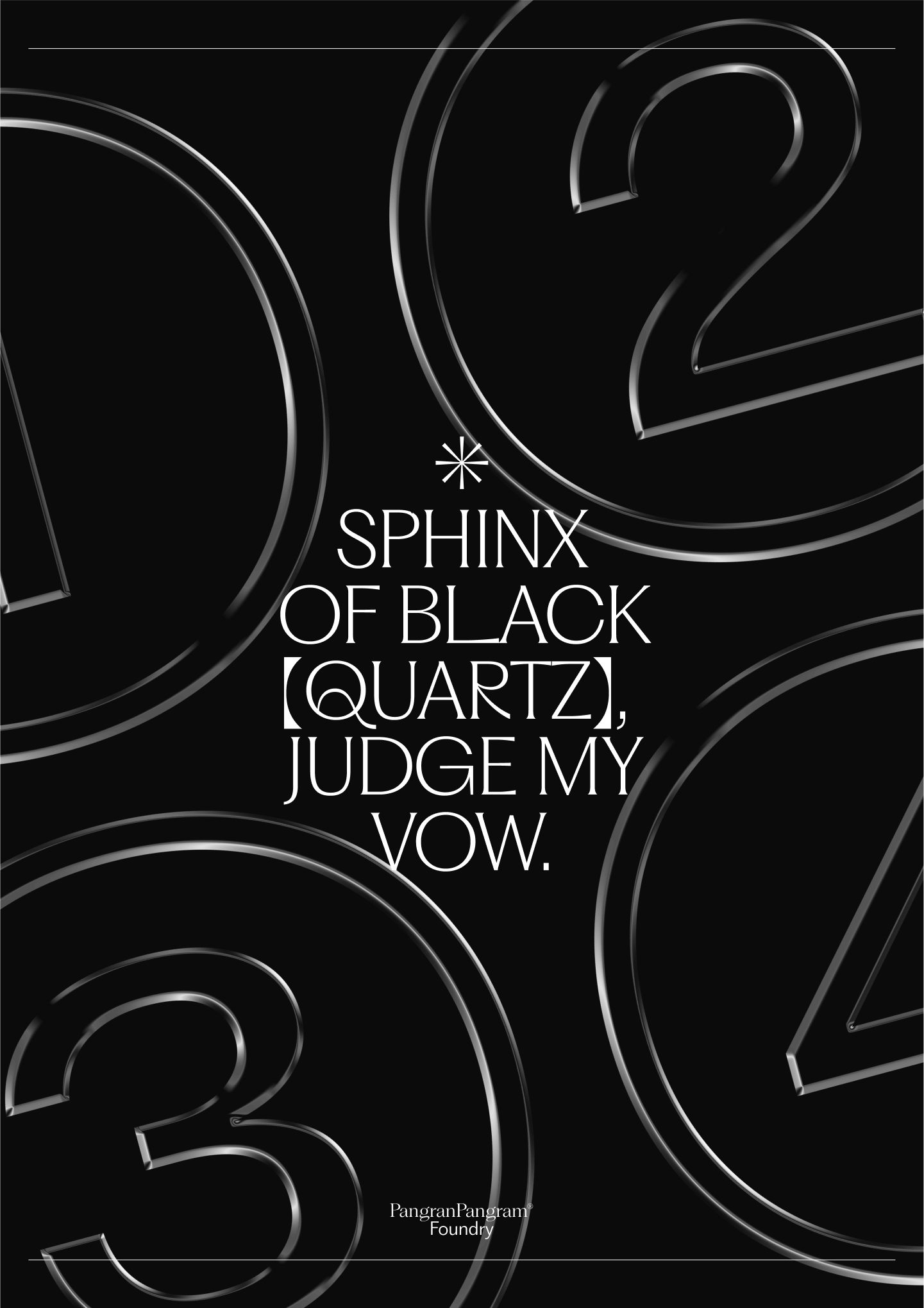 SPHNIX OF BLACK QUARTZ JUDGE MY VOW. 숫자 1, 2, 3, 4